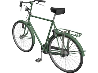 City Bicycle CAD 3D Model