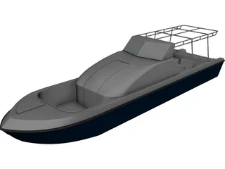Boat CAD 3D Model