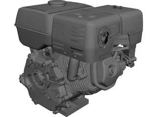 Honda GX240-270 Engine CAD 3D Model