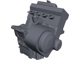Honda CBR600RR Engine (2007) CAD 3D Model