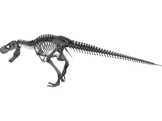 T-Rex Skeleton 3D Model