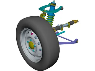 Suspension Front Off-Road CAD 3D Model