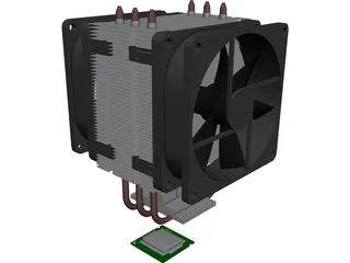 Cooler Master TX3 CAD 3D Model