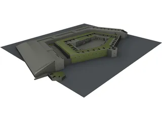 Fort Knox Maine 3D Model