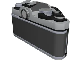 Nikon FM2 Photo Camera CAD 3D Model