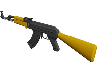 AK-47 CAD 3D Model