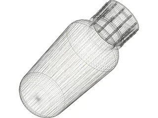 Boam Bottle (with Lid and Label) 3D Model
