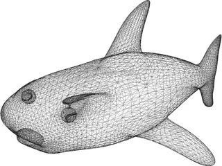Cartoon Shark 3D Model