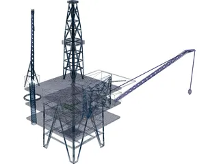 Oil Platform 3D Model