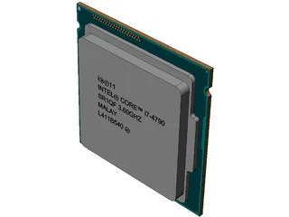 Intel Core i7-4790 CPU 3D Model