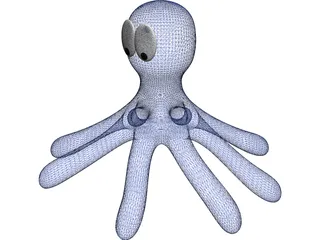 Cartoon Octopus 3D Model