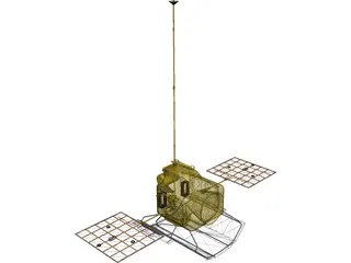 Mercury Messenger Probe 3D Model