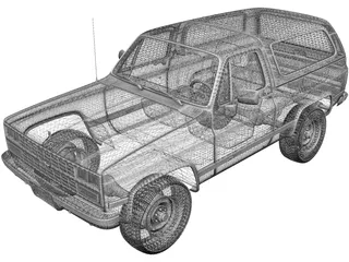 Chevrolet Blazer (1989) 3D Model