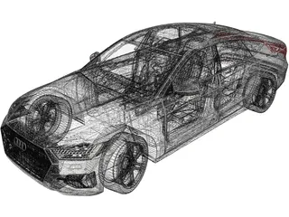 Audi A7 (2019) 3D Model