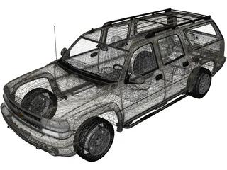 Chevrolet Suburban LT (2005) 3D Model