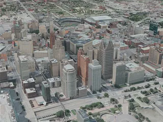 Detroit City, USA (2020) 3D Model