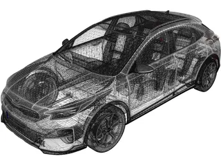 Kia X-Ceed (2022) 3D Model