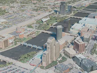 Grand Rapids City, USA (2021) 3D Model