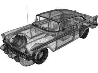 Chevrolet Bel Air 2-door Hardtop (1956) 3D Model
