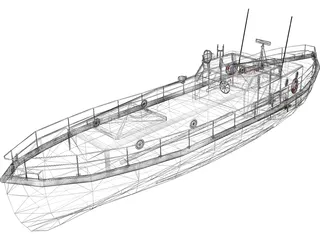 Solent Class Lifeboat 3D Model