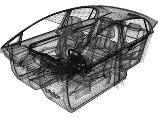 Interior Honda Civic 3D Model