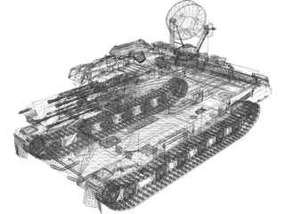 ZSU-23-4M Shilka 3D Model
