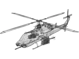 Bell AH-1Z 3D Model