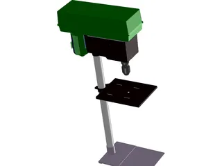 Electric Stand Drill 3D Model