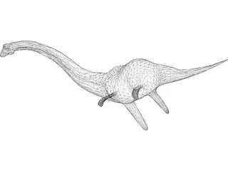 Nessie Dinosaur 3D Model