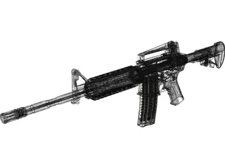 M4A1 Rifle 3D Model