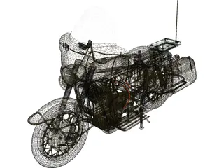 Moto Guzzi 700cc 3D Model
