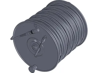 Fiber Optic Cable 3D Model