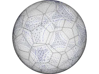 Soccer Ball Adidas (FIFA) 3D Model