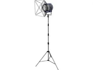 Studio Light with Stand 3D Model