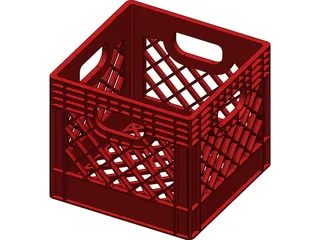 Milk Crate 3D Model