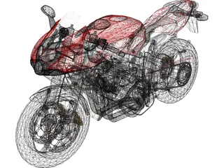 Honda CBR600 Street 3D Model