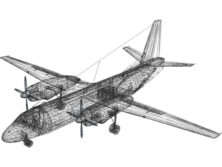 An-26 3D Model