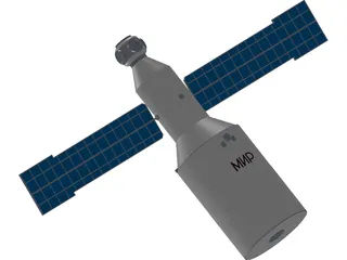MIR Space Station Command Module 3D Model