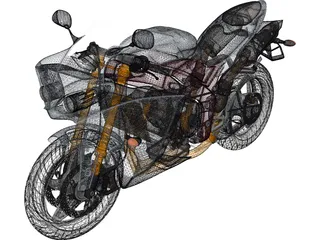 Yamaha R1 3D Model