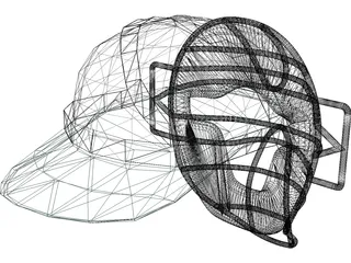 Baseball Catcher Mask 3D Model