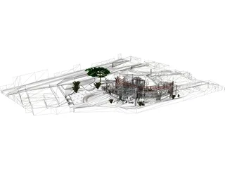 Cultural Center 3D Model