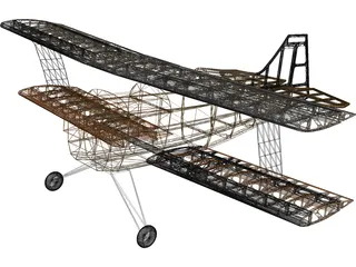 Pitts S-1 RC Aircraft 3D Model
