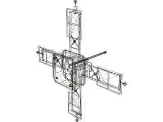Mariner 1 Space Probe 3D Model