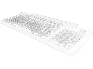Keyboard Apple 3D Model