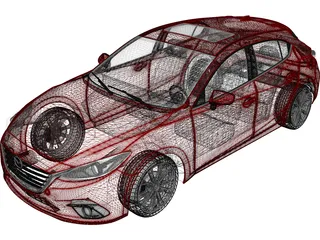 Mazda 3 Hatchback (2013) 3D Model