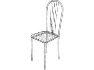 Metal Kitchen Chair 3D Model