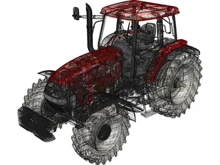 Tractor Case MXM 190 3D Model