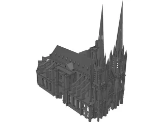 Cathedral Clermont 3D Model