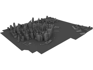 City Part Lower Manhattan (New York) 3D Model