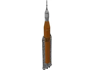 Space Launch System SLS 3D Model